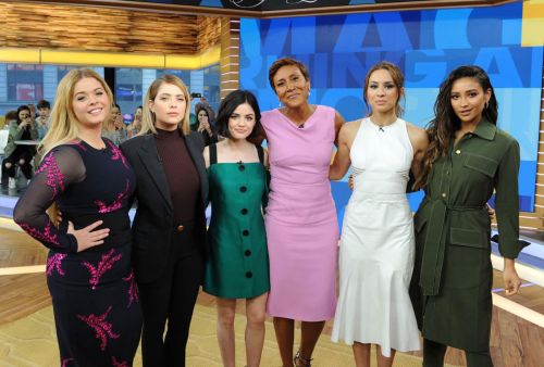 Ashley Benson, Shay Mitchell, Sasha Pieterse, Troian Bellisario and Lucy Hale at Good Morning America 3