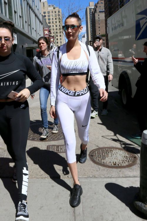 Bella Hadid Stills Working Out at Gotham Gym in New York 12