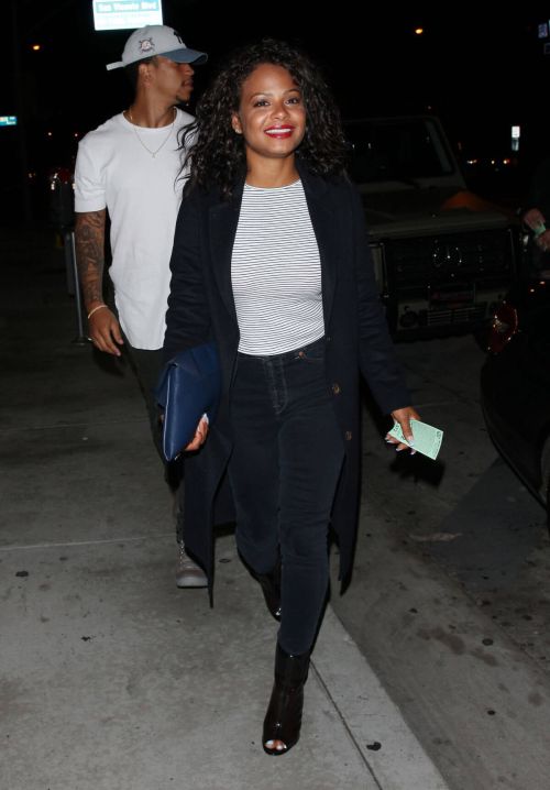 Christina Milian and Brandon Marshall Stills Leaves Catch LA in West Hollywood 2