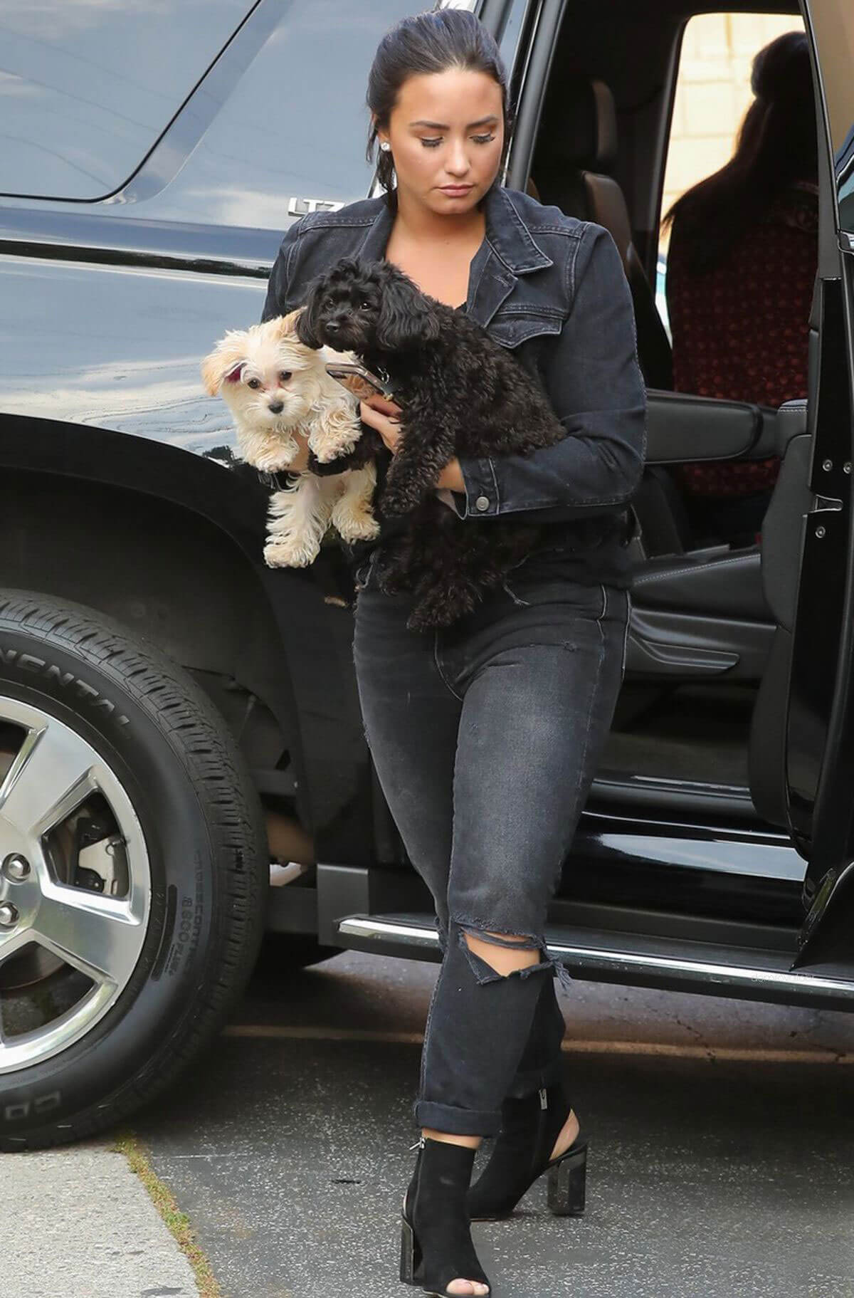 Demi Lovato Stills at a Recording Studio in West Hollywood