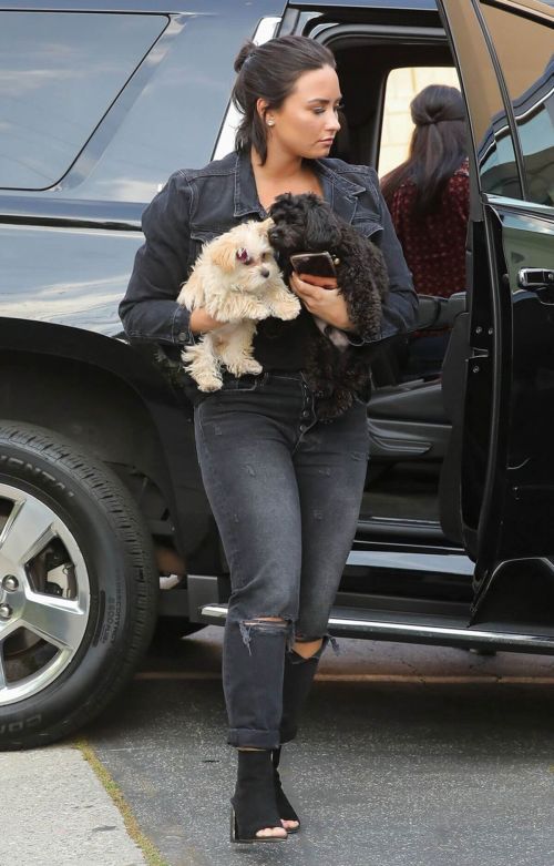 Demi Lovato Stills at a Recording Studio in West Hollywood 1