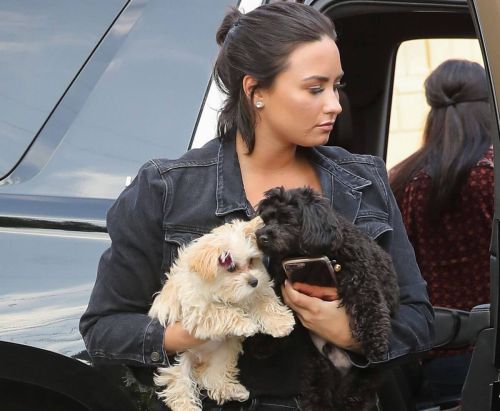 Demi Lovato Stills at a Recording Studio in West Hollywood 2