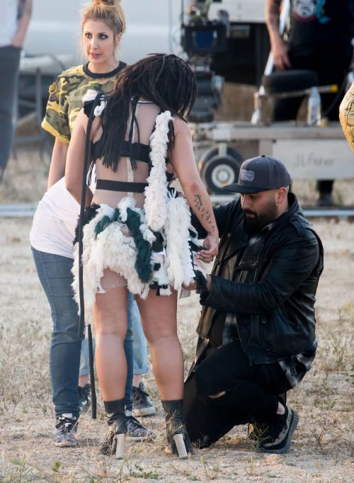 Demi Lovato Stills on the Set of No Promises Music Video in Los Angeles