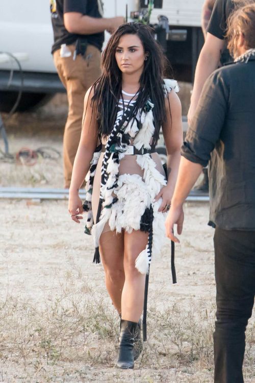 Demi Lovato Stills on the Set of No Promises Music Video in Los Angeles 1