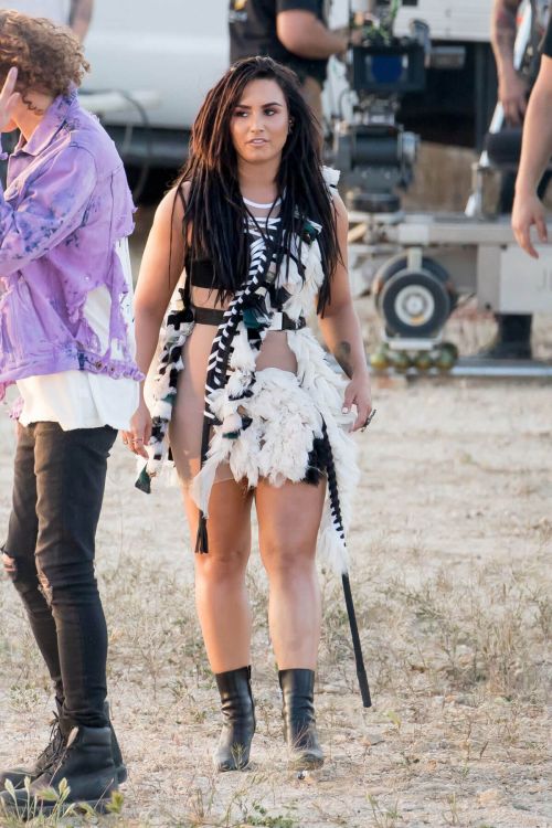 Demi Lovato Stills on the Set of No Promises Music Video in Los Angeles 4