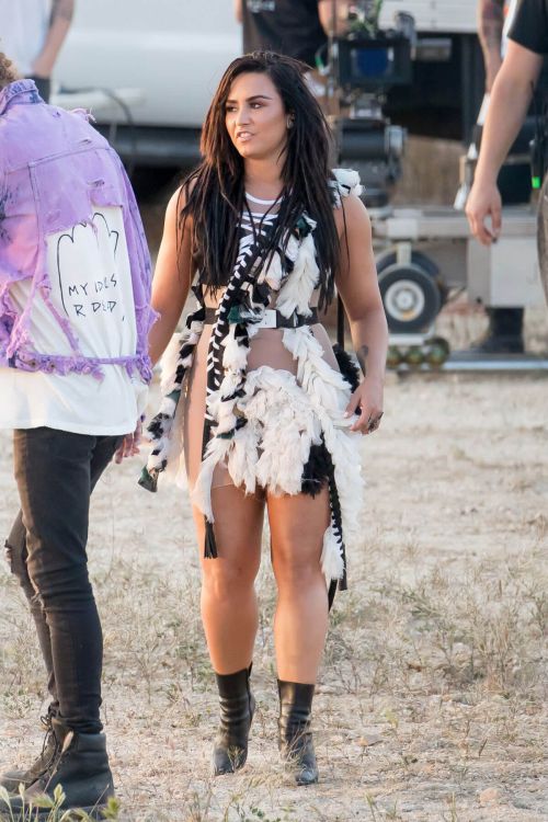 Demi Lovato Stills on the Set of No Promises Music Video in Los Angeles 6