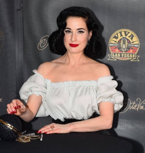 Dita Von Teese Stills at Viva Las Vegas Rockabilly Car Show