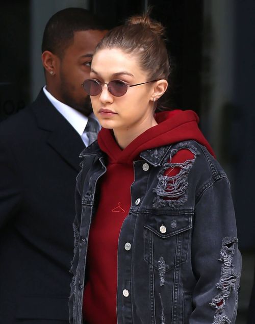 Gigi Hadid Stills Leaves Her Hotel in New York 1