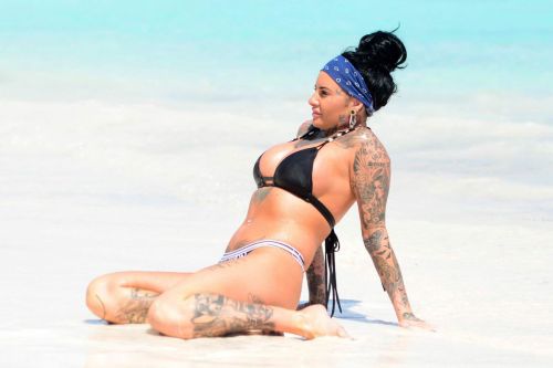 Jemma Lucy Stills in Bikini at a Beach in Span 2