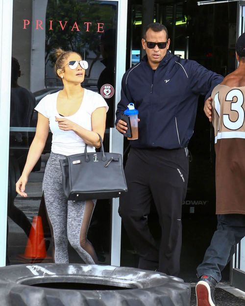 Jennifer Lopez and Alex Rodriguez Leaves a Gym in Miami 7