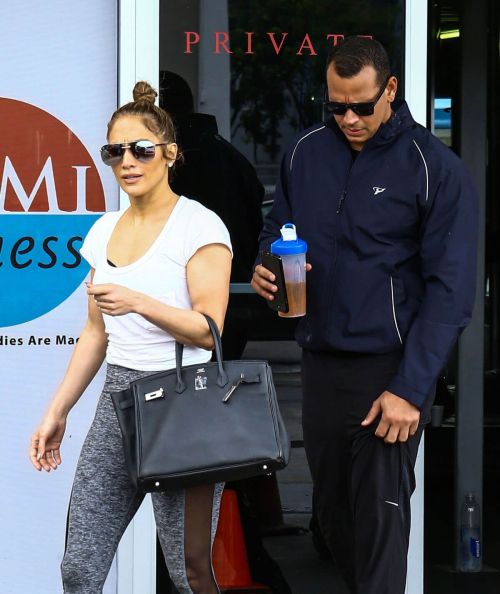 Jennifer Lopez and Alex Rodriguez Leaves a Gym in Miami 10