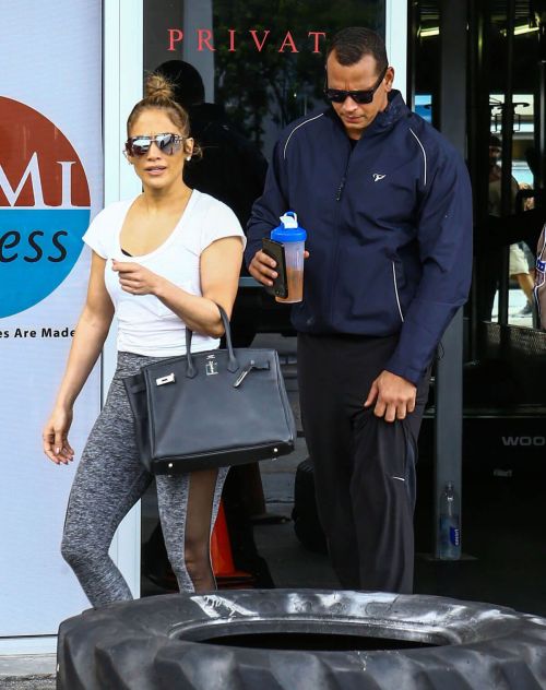 Jennifer Lopez and Alex Rodriguez Leaves a Gym in Miami 12