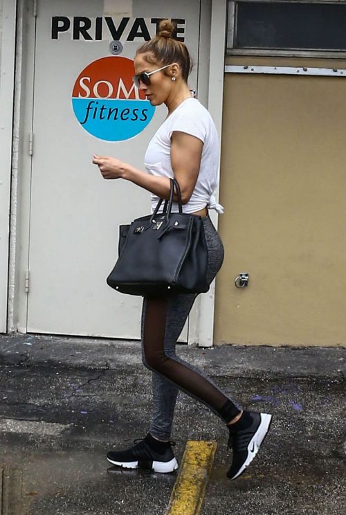 Jennifer Lopez and Alex Rodriguez Leaves a Gym in Miami 13