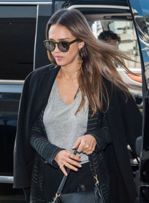 Jessica Alba Stills at Los Angeles International Airport