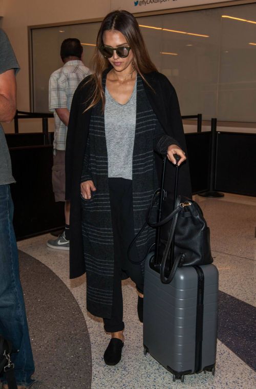 Jessica Alba Stills at Los Angeles International Airport 10