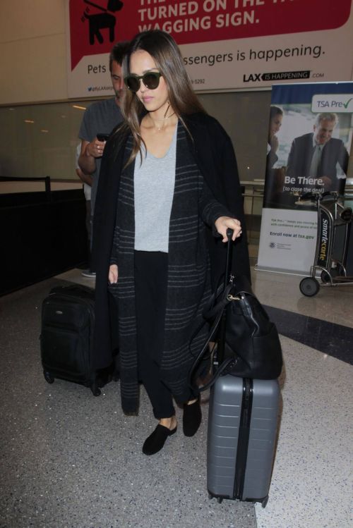 Jessica Alba Stills at Los Angeles International Airport 17