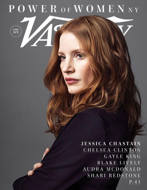 Jessica Chastain on the Cover of Variety's Power of Women Issue, April 2017