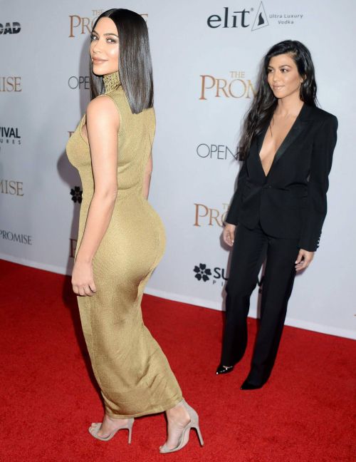 Kim Kardashian Stills at The Promise Premiere in Hollywood 14