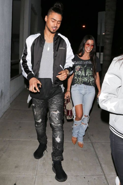 Kourtney Kardashian and Quincy Brown Stills Leaves Craig