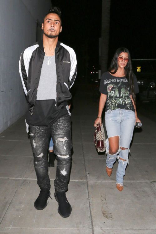 Kourtney Kardashian and Quincy Brown Stills Leaves Craig