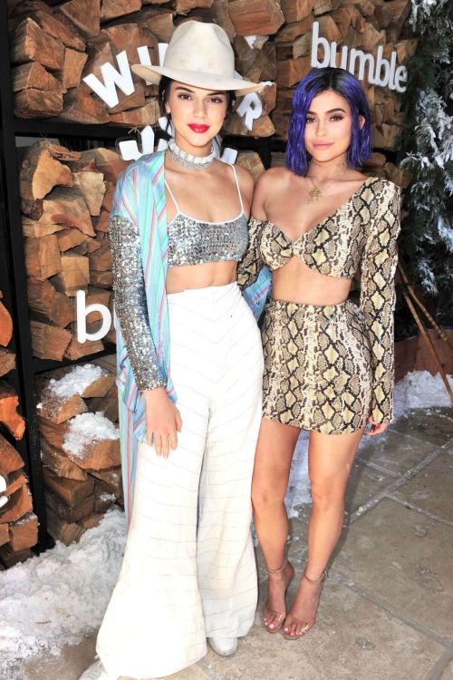 Kylie Jenner and Kendall Jenner Stills at Winter Bumberland Party in Indio