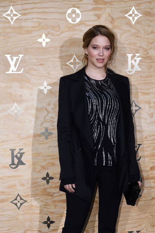 Lea Seydoux Stills at Louis Vuitton Dinner Party in Paris