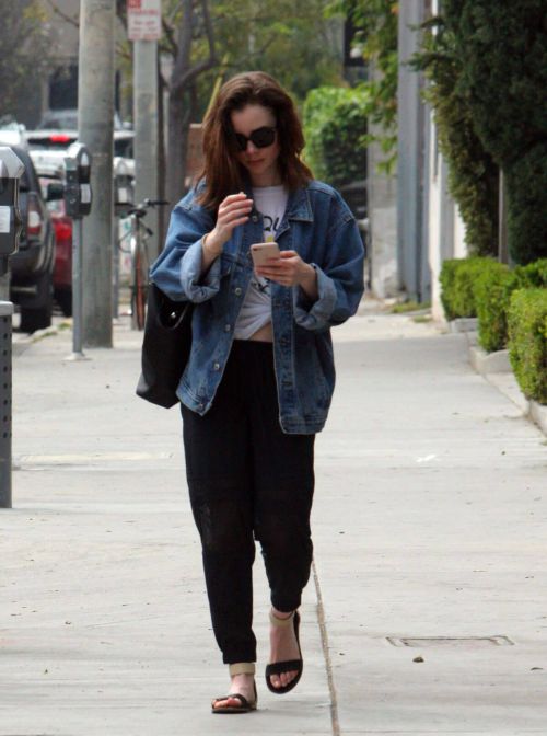 Lily Collins Shopping Out in Beverly Hills 1