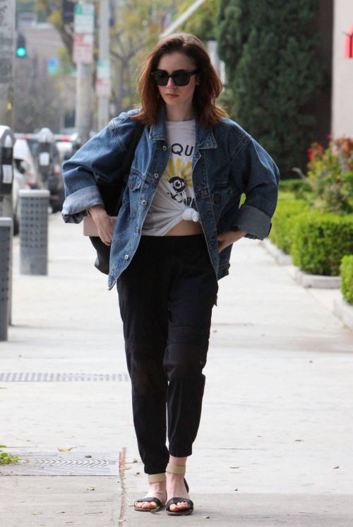 Lily Collins Shopping Out in Beverly Hills 9