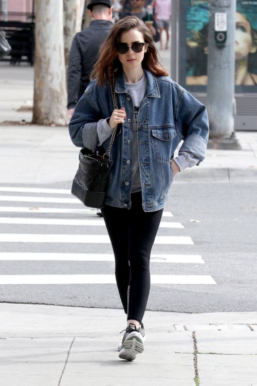 Lily Collins Stills Leaves a Gym in West Hollywood 1