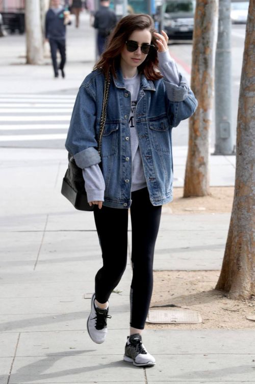 Lily Collins Stills Leaves a Gym in West Hollywood 3