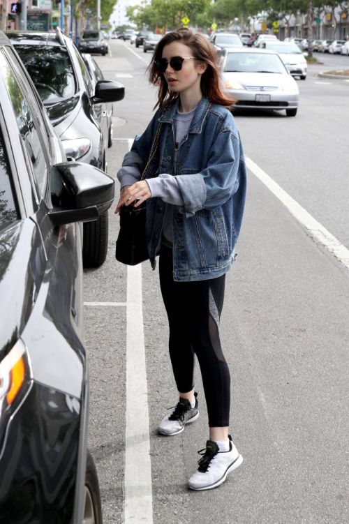 Lily Collins Stills Leaves a Gym in West Hollywood 5