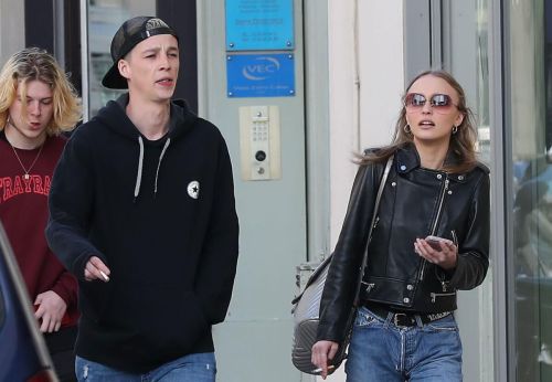 Lily-Rose Depp and her Boyfriend Ash Stymest Out in Paris 5