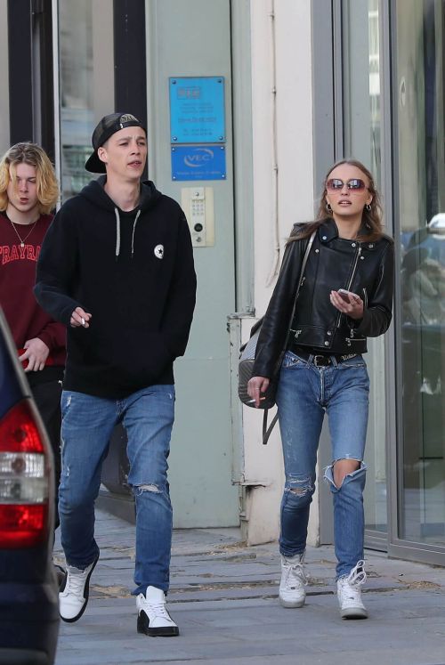 Lily-Rose Depp and her Boyfriend Ash Stymest Out in Paris 6