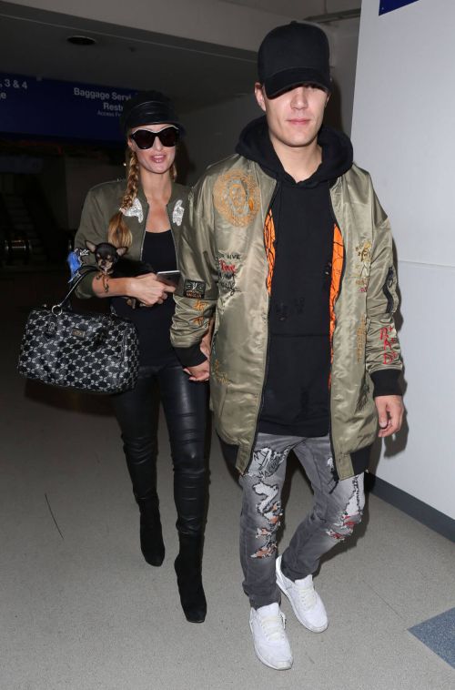 Paris Hilton and Chris Zylka Stills at LAX Airport in Los Angeles 3