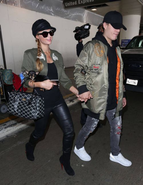 Paris Hilton and Chris Zylka Stills at LAX Airport in Los Angeles 5