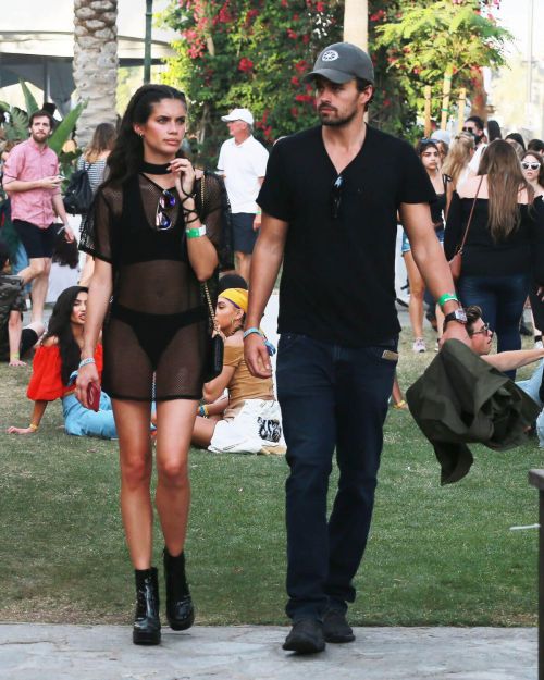 Sara Sampaio Stills Out at Coachella Festival in Indio 5