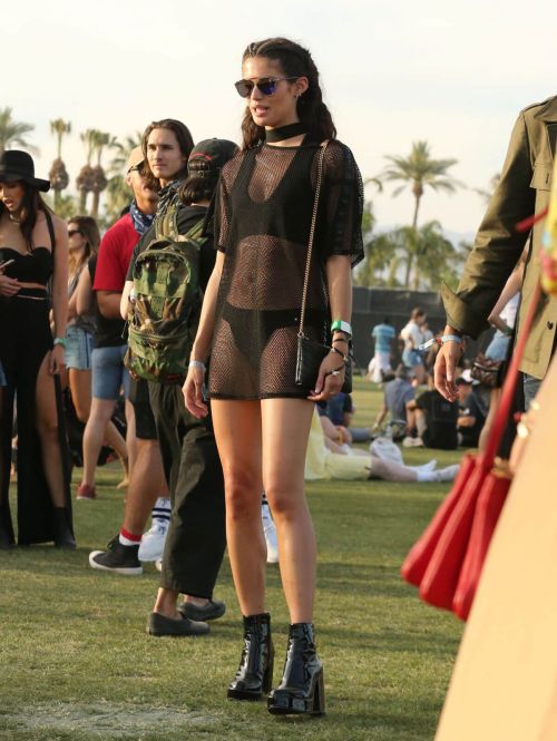 Sara Sampaio Stills Out at Coachella Festival in Indio 8