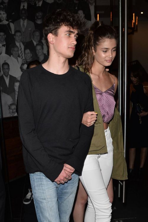 Taylor Hill Leaves Catch LA Restaurant in Los Angeles 1