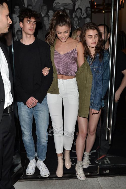 Taylor Hill Leaves Catch LA Restaurant in Los Angeles 3