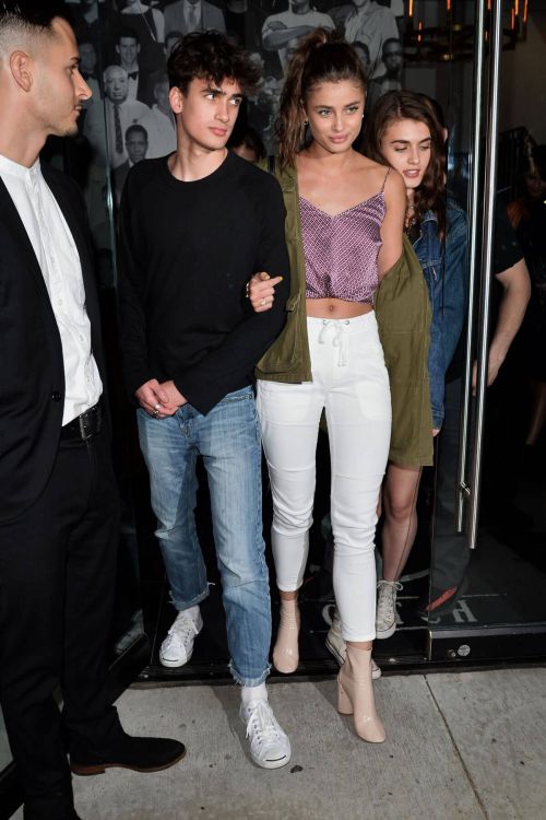 Taylor Hill Leaves Catch LA Restaurant in Los Angeles 4