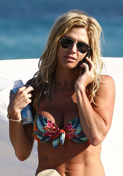 Torrie Wilson in Bikini on the Beach in Miami 6