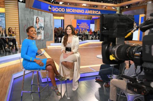 Ashley Graham Stills on the Set of Good Morning America 9