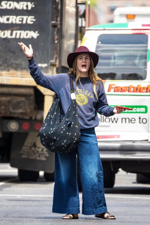 Drew Barrymore Out and About in New York 7