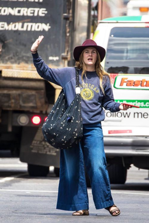 Drew Barrymore Out and About in New York 8