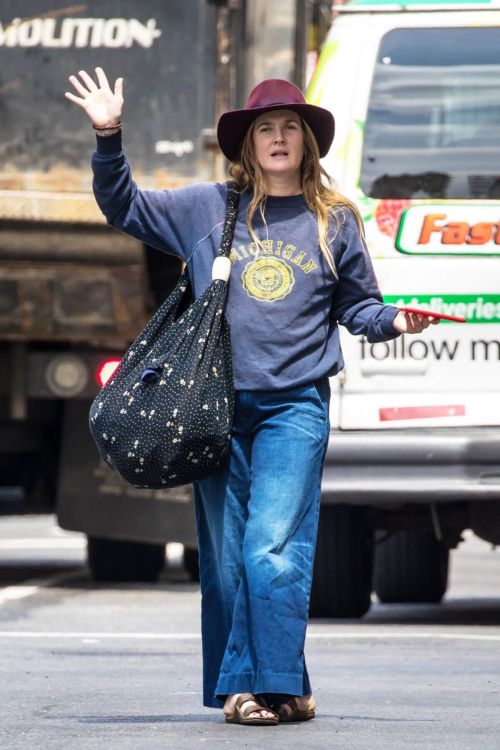 Drew Barrymore Out and About in New York 9