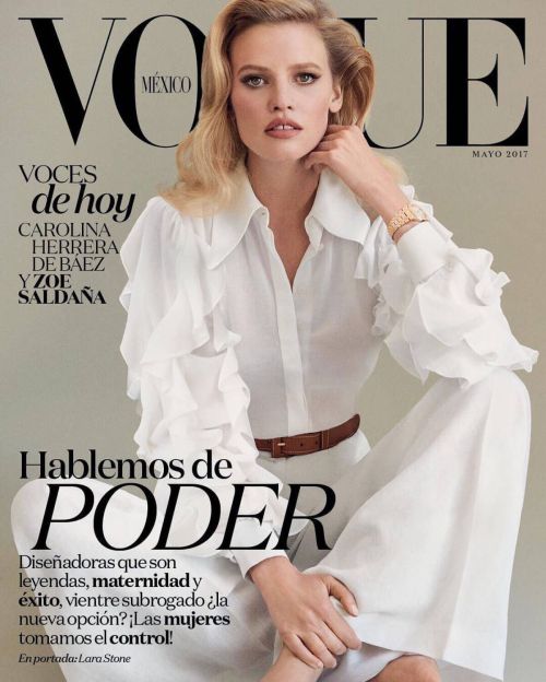 Lara Stone Photoshoot for Vogue Magazine, Mexico & Latin America May 2017 1