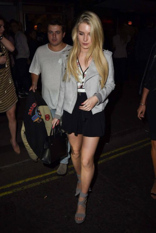 Lottie Moss Leaves Oliver Proudlocks Party in London 8