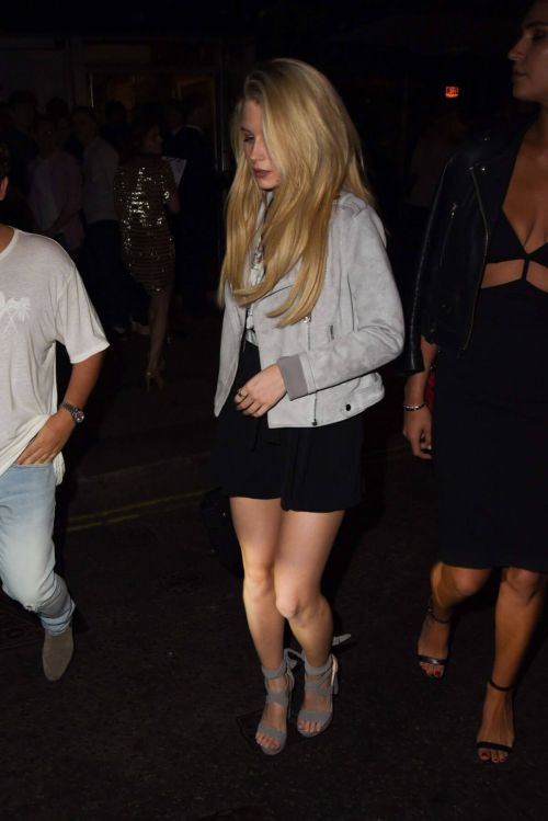 Lottie Moss Leaves Oliver Proudlocks Party in London 9