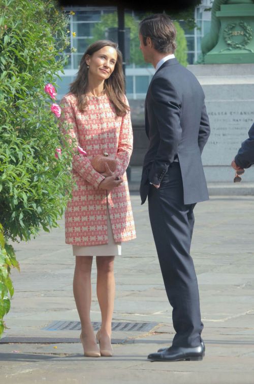 Pippa Middleton Leaves Church Service in London 2