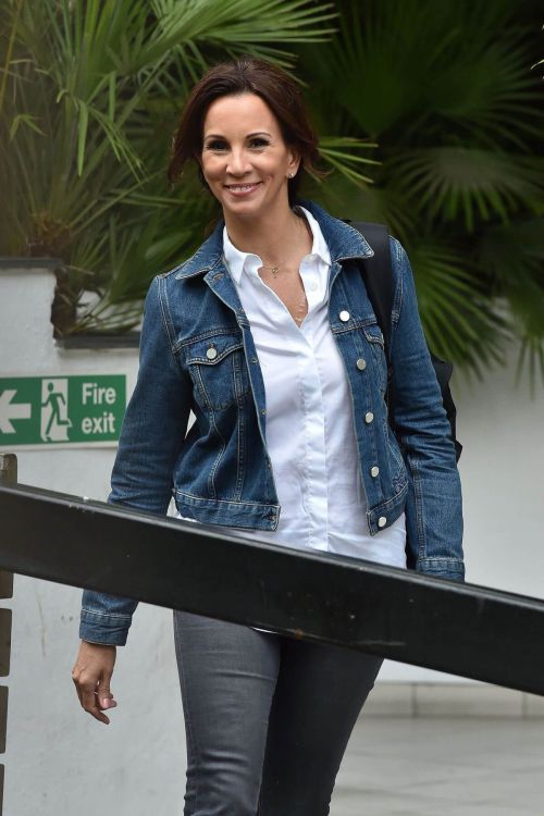 Andrea McLean Leaves ITV Studios in London 1